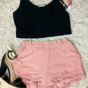 Embroidered shorts